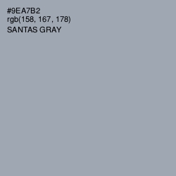 #9EA7B2 - Santas Gray Color Image
